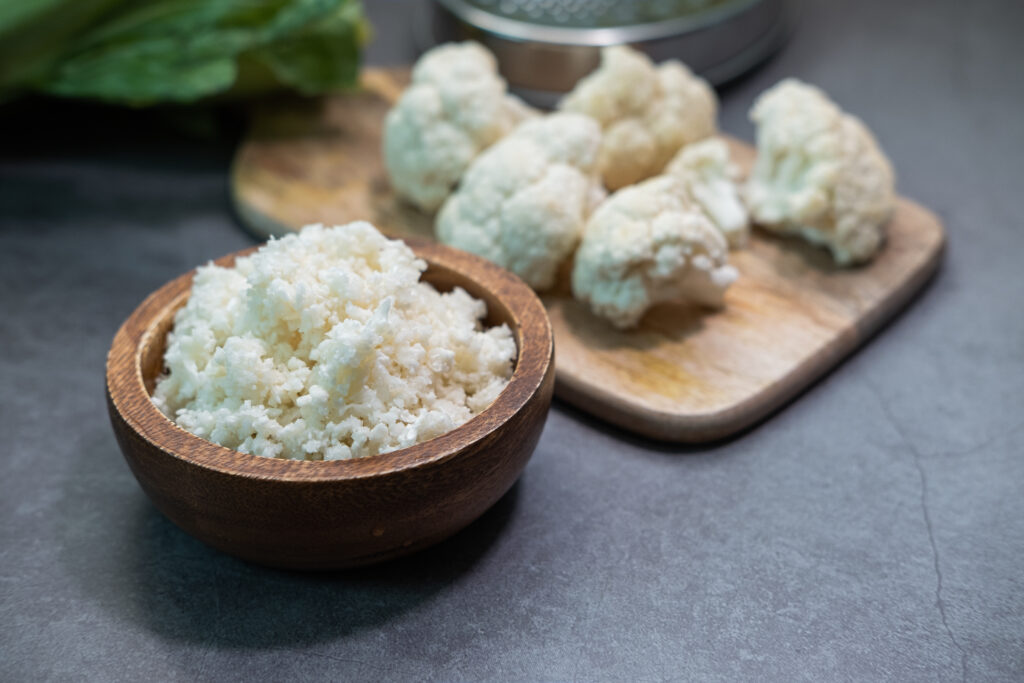 Cauliflower rice is a nutritious and gluten-free substitute for orzo.