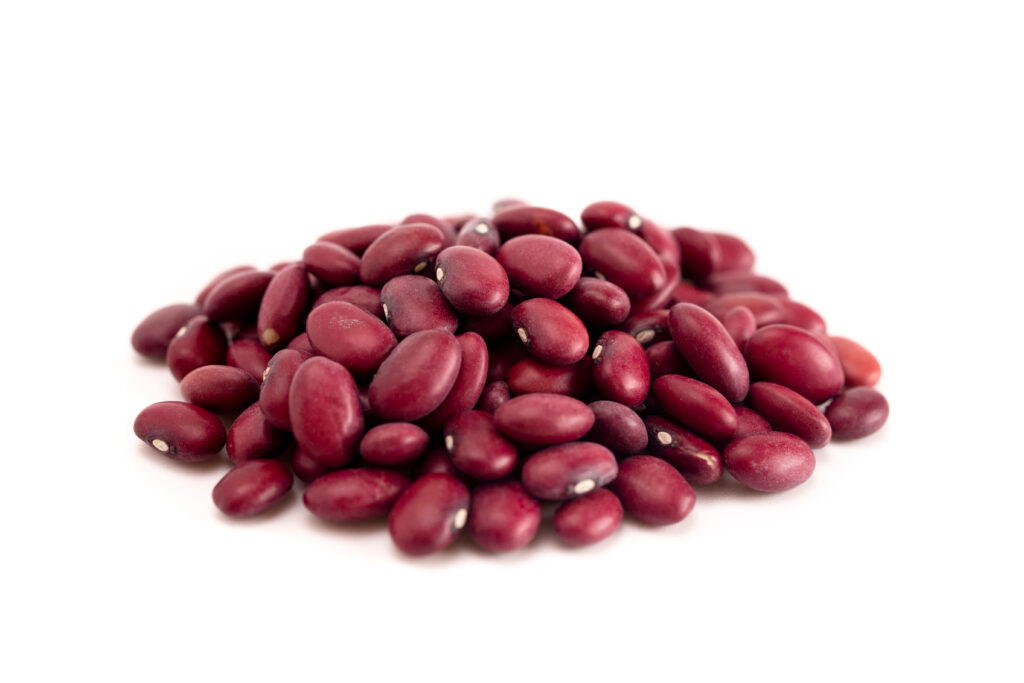 Close up of red kidney beans.  