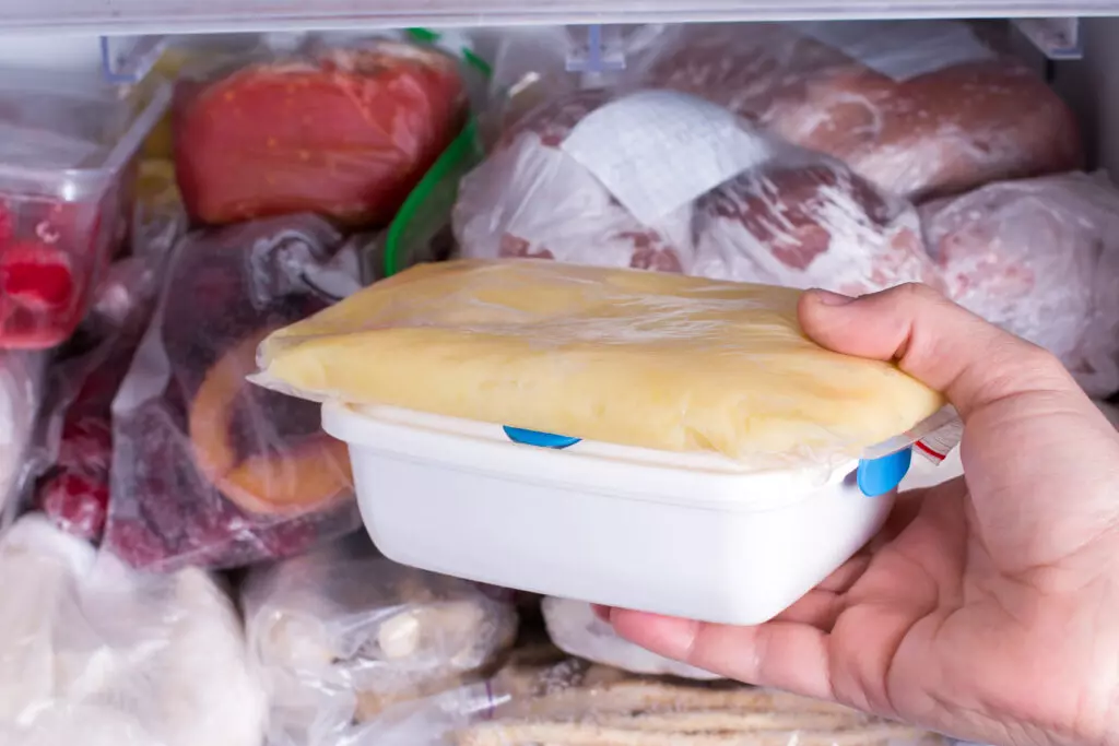 Mashed potatoes in the freezer.  If properly stored, you can expect mashed potatoes to last up to one year in the freezer. 