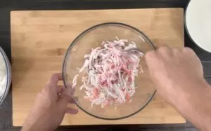 Mix crab salad