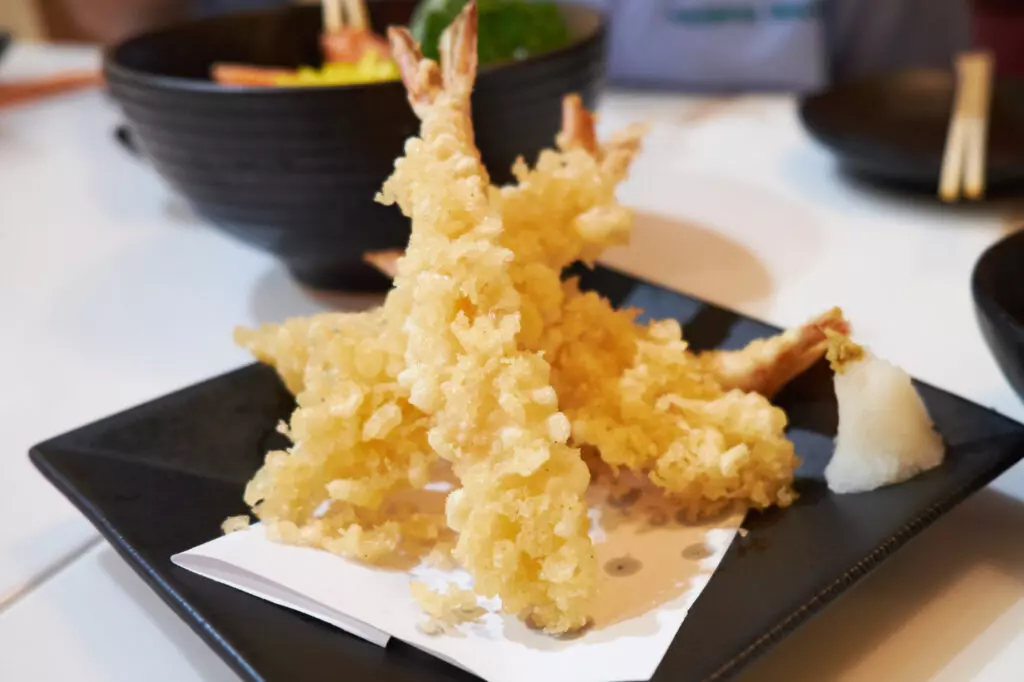 Crispy shrimp tempura