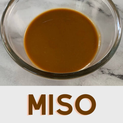 Miso tare in a clear mixing bowl
