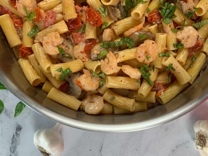 Boursin Cheese Pasta with Shrimp