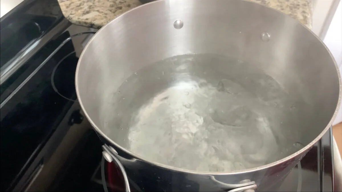 Boil water for noodles