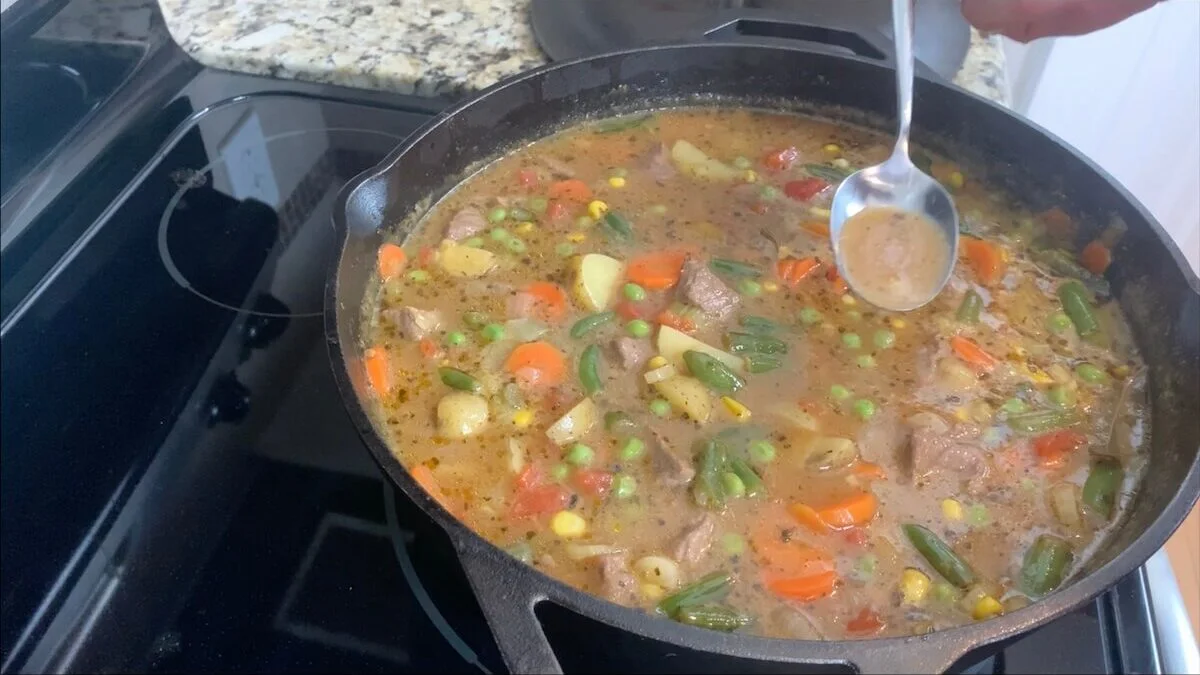 Taste soup to make sure it's seasoned well. Add salt and pepper to taste. This is a very important step.